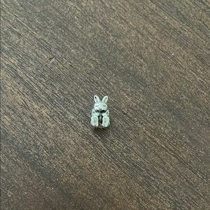 Silver Easter Bunny Charm
